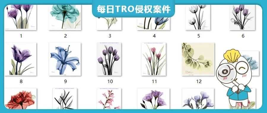 1060家店铺被起诉,Keith代理Albert KoetsierX射线抽象摄影作品版权TRO维权!【24-cv-10666】